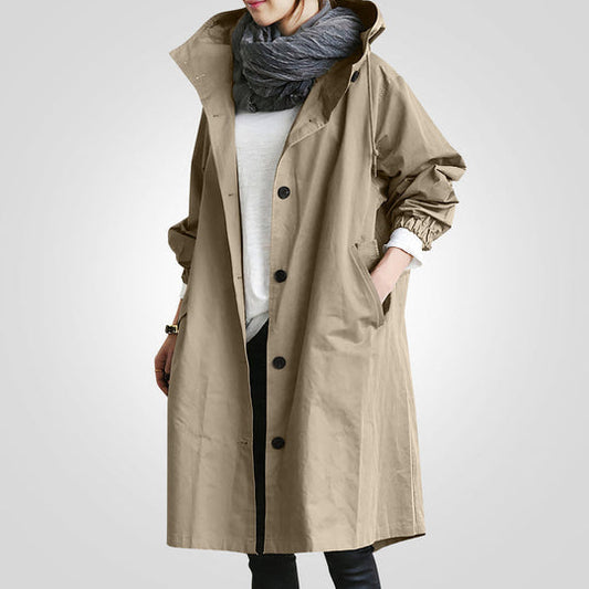 Waterproof Slim Fit Women's Raincoat - VogeLuxe