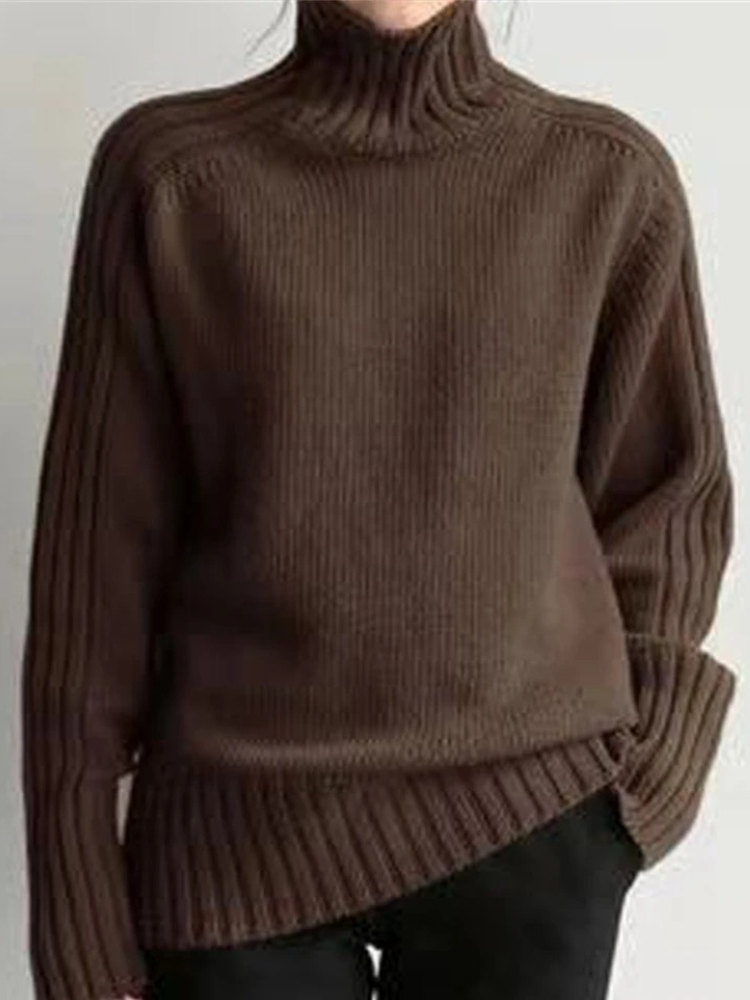 Cozy Women's Chunky Knit Turtleneck Sweater