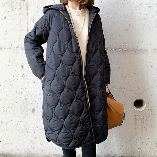 Women's Warm Padded Parka Jacket with Hood