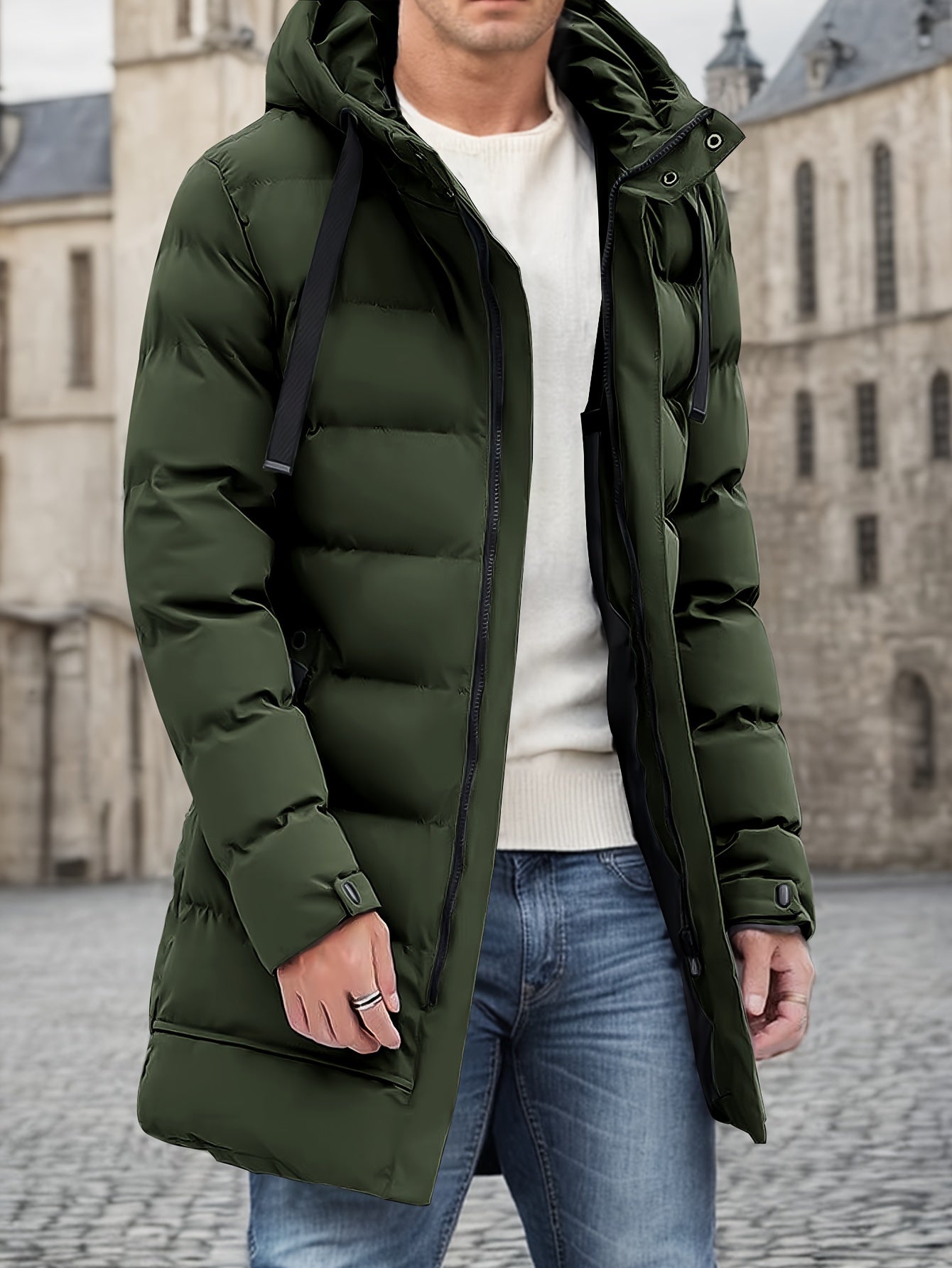 Comfy Oversized Padded Jacket for Men