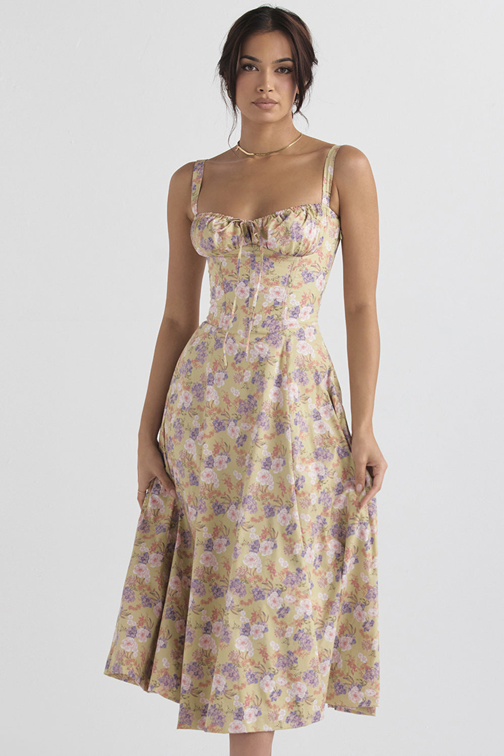 Women's Floral Party Dress - Cute Summer Dress