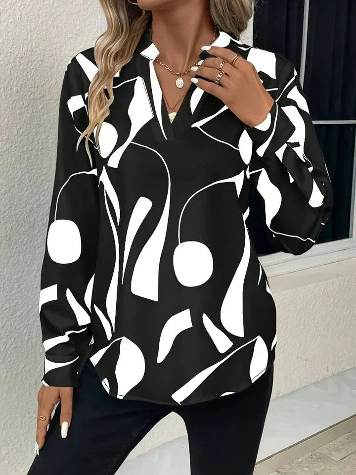 Stylish Ladies Floral Long Sleeve Top