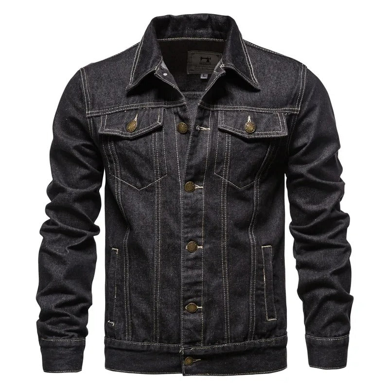VogeLuxe | Men’s Trendy Denim Trucker Jacket