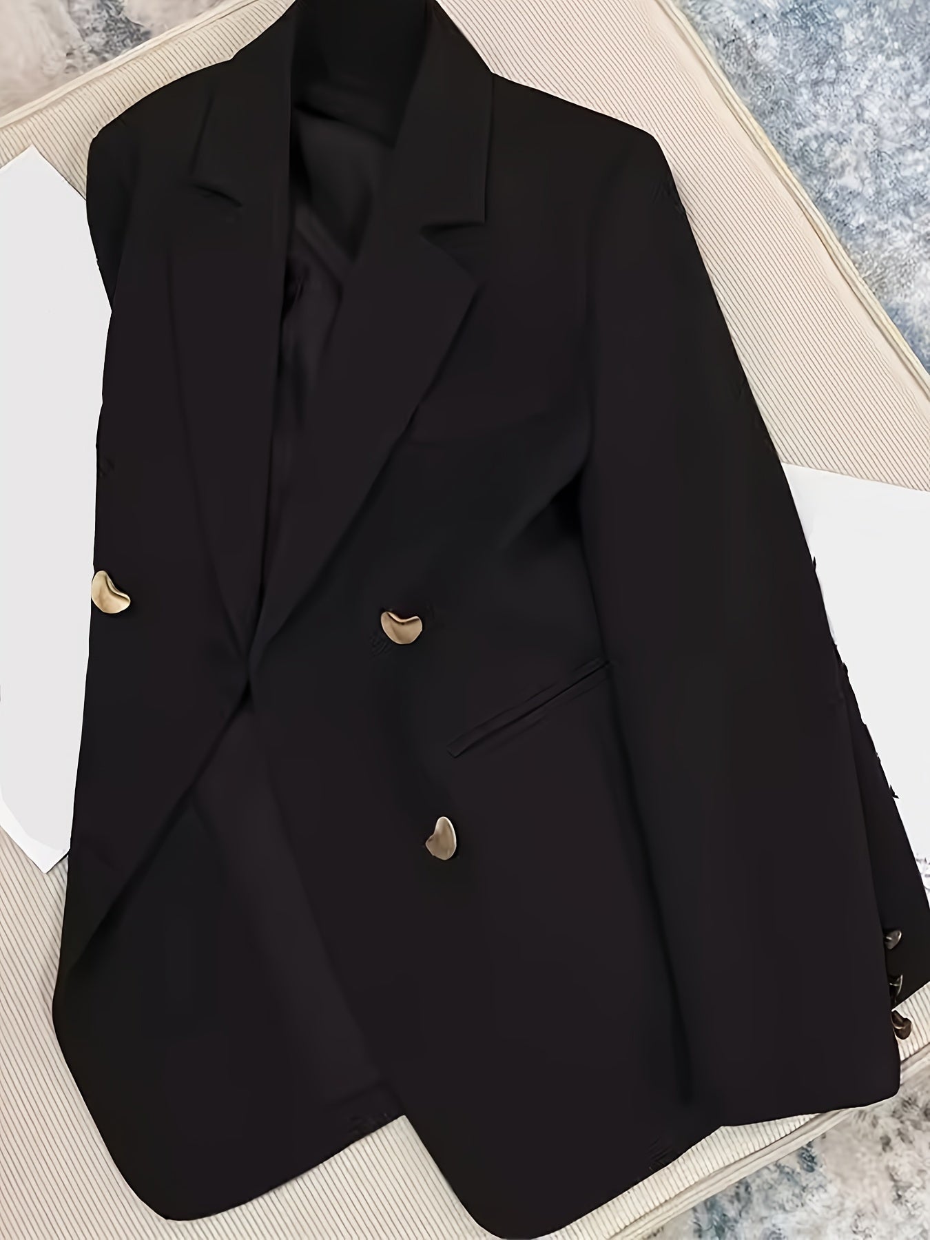 Classic Women's Comfortable Long Blazer Jacket - VogeLuxe