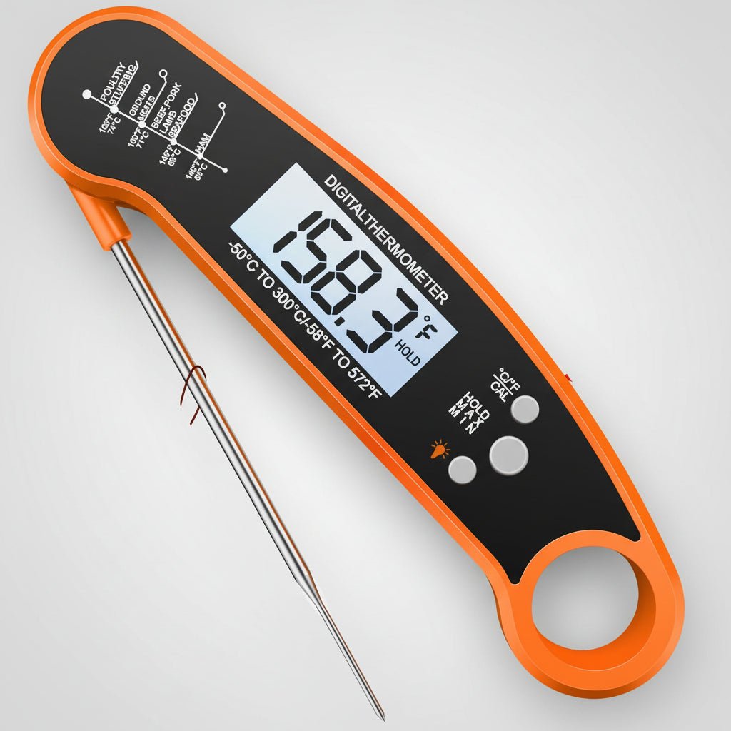 Accurate Instant Read Meat Thermometer for Grilling