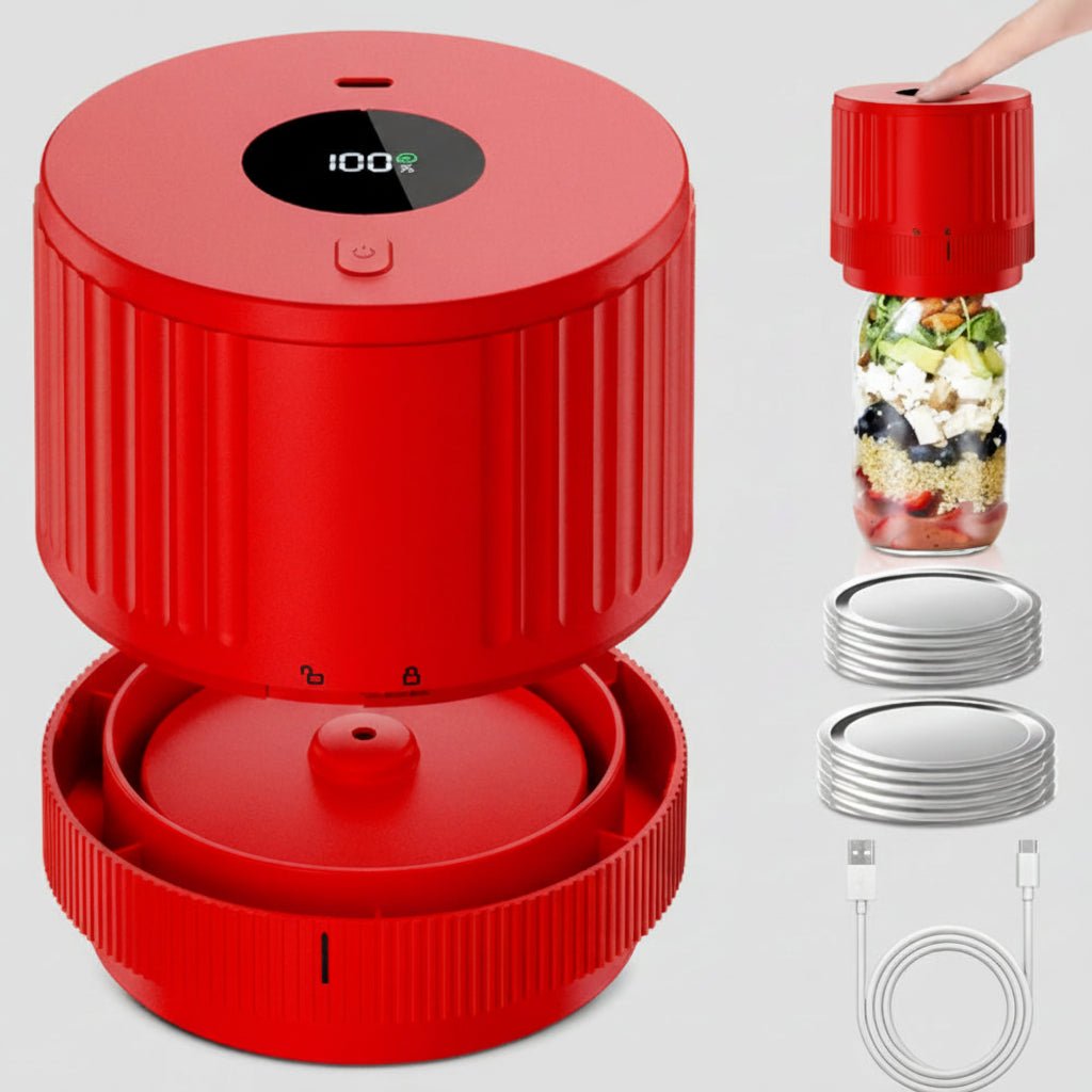 Easy Food Storage Mason Jar Sealer Kit - VogeLuxe