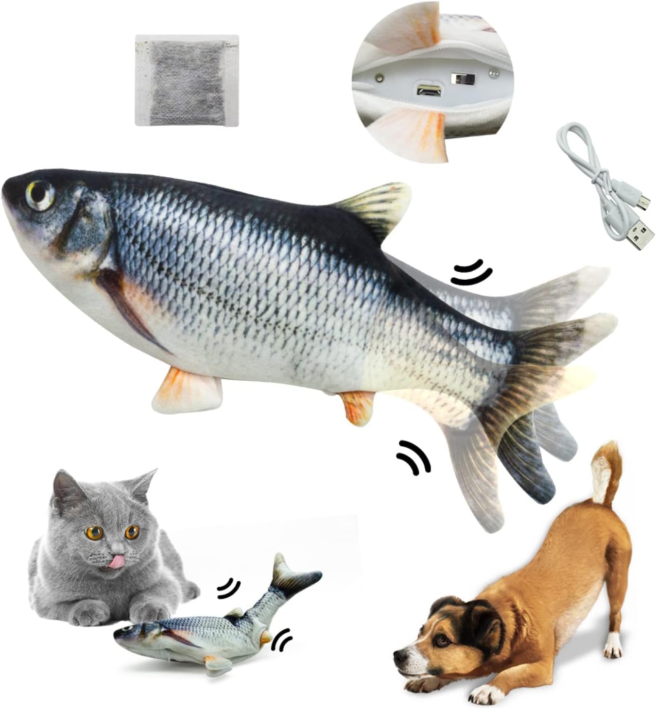 Fun Plush Fish Play Toy - VogeLuxe