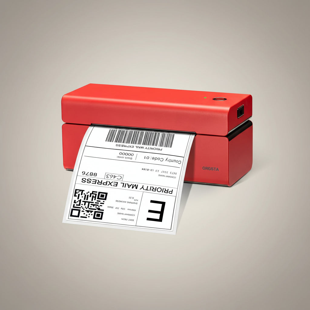 Compact USB Thermal Label Barcode Printer 4x6