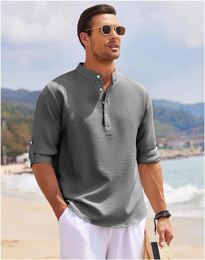 Comfy Men's Classic Fit Lightweight Shirt - VogeLuxe