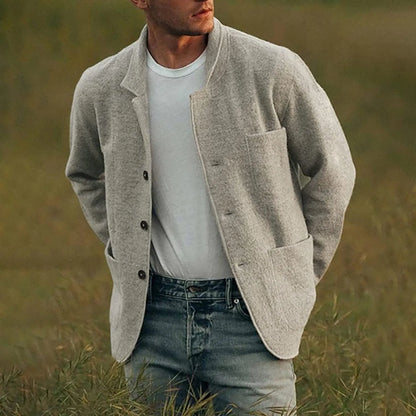 Stylish Mens Blazer with Pockets - VogeLuxe