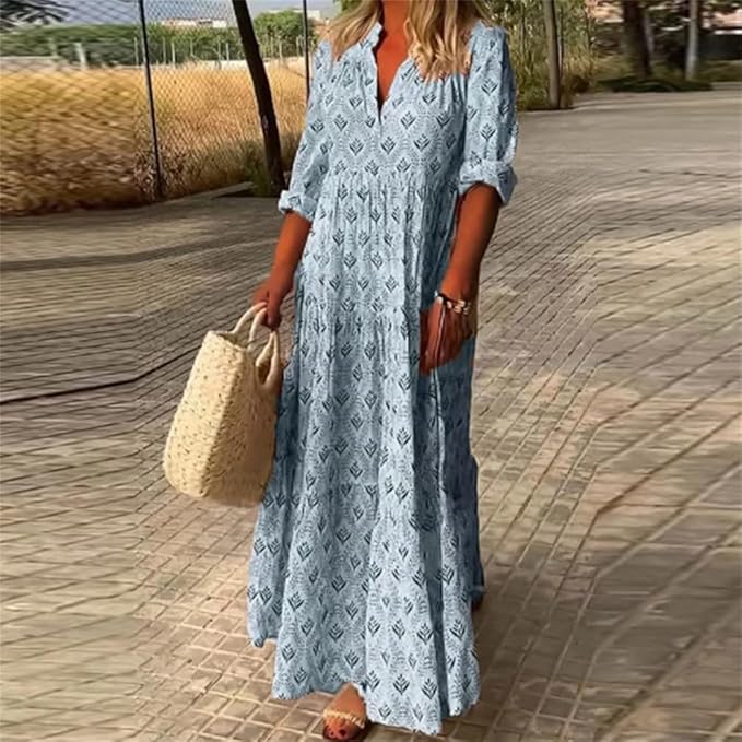 Ladies Floral Long Summer Dress