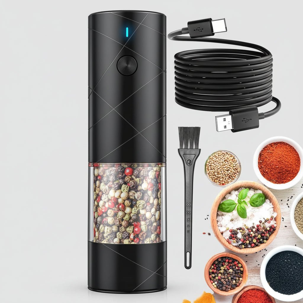 Compact Automatic Salt Pepper Mill Set - VogeLuxe