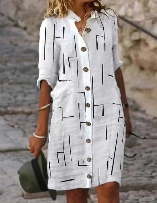 Lightweight Women's Sundress with Short Sleeves - VogeLuxe