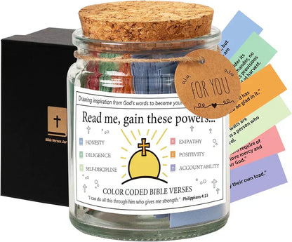 Inspirational Quotes Glass Jar