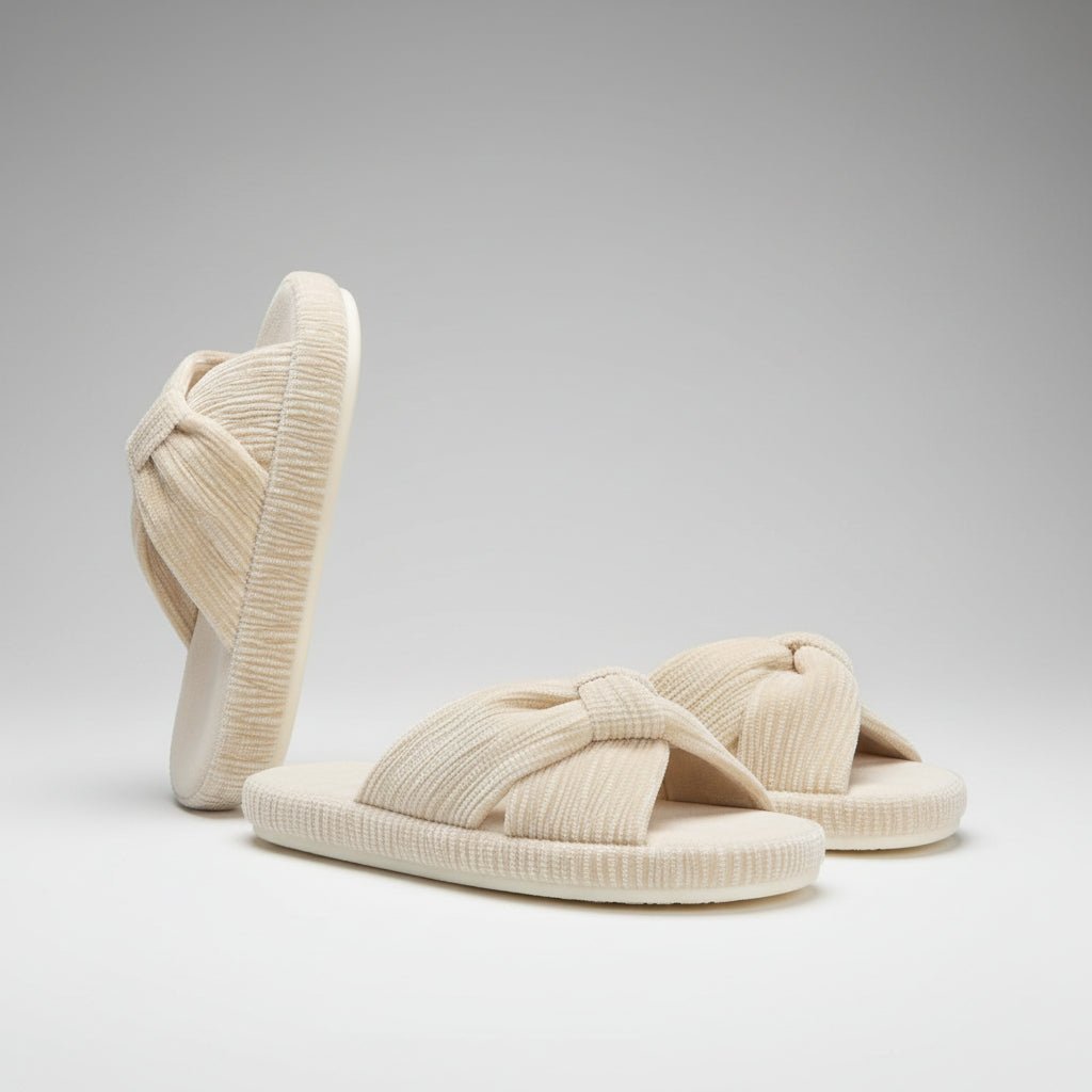 Comfortable Womens Bow Mule Slippers