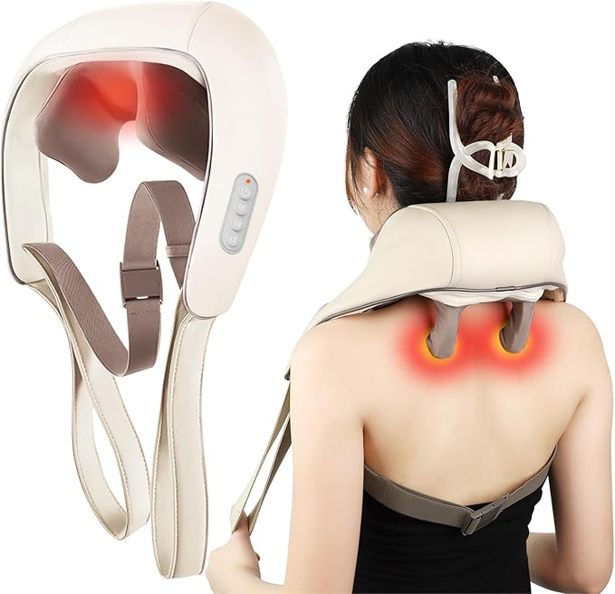 Therapeutic Electric Massager For Neck And Back Pain Relief - VogeLuxe
