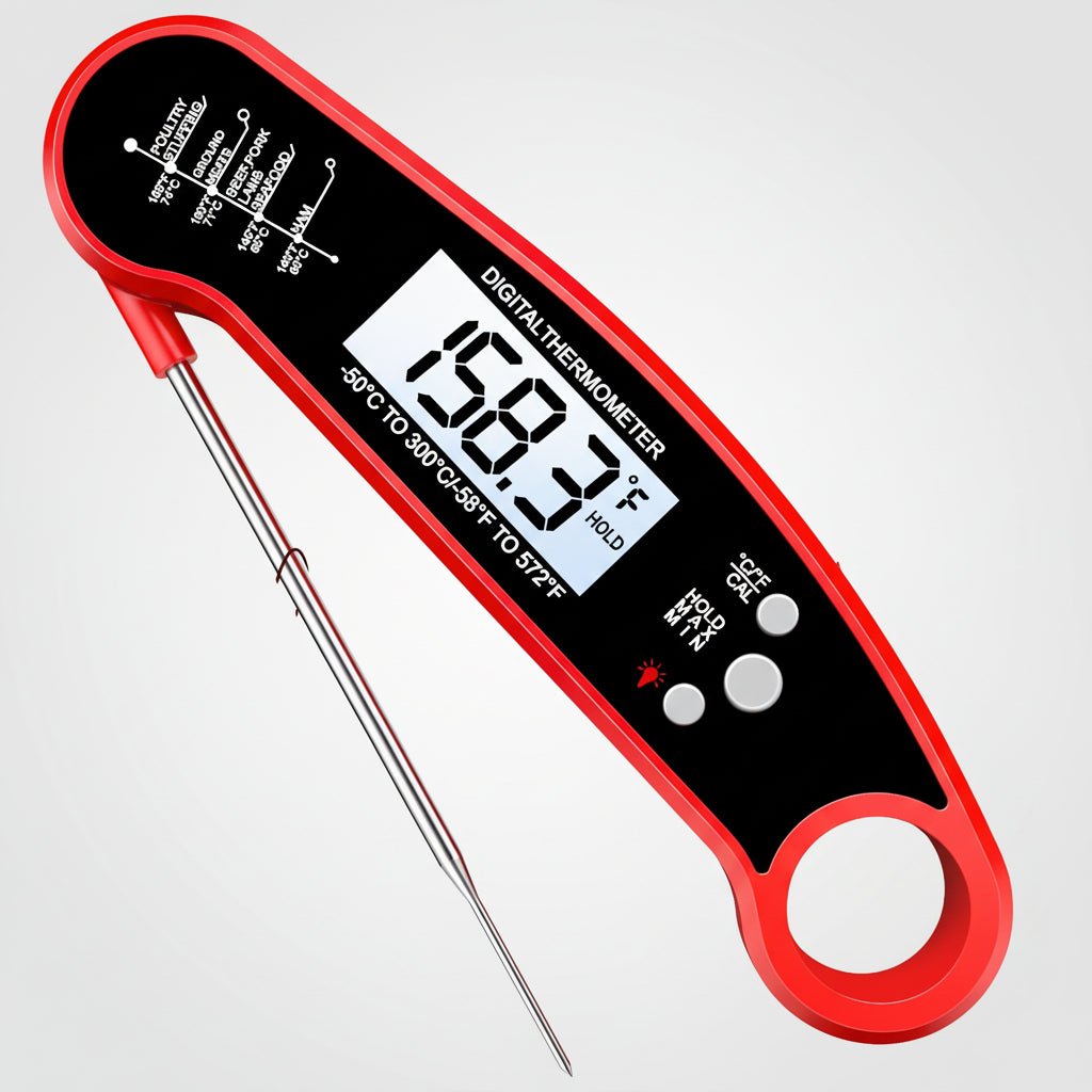 Accurate Instant Read Meat Thermometer for Grilling
