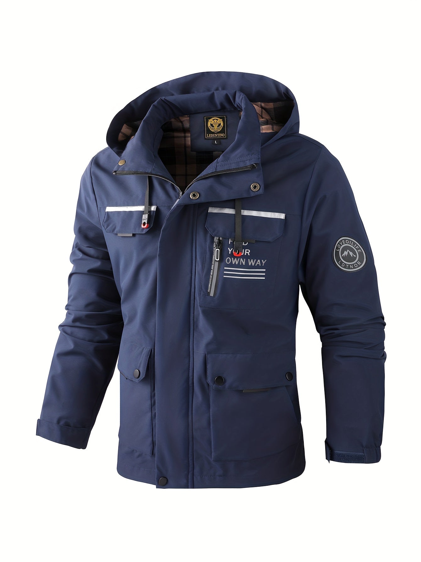 Waterproof Men's Hooded Work Jacket