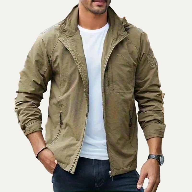 VogeLuxe | Men’s Outdoor Full Zip Hooded Jacket