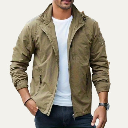 VogeLuxe | Men’s Outdoor Full Zip Hooded Jacket