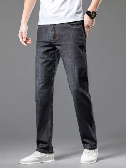 Timeless Dark Blue Straight Fit Jeans