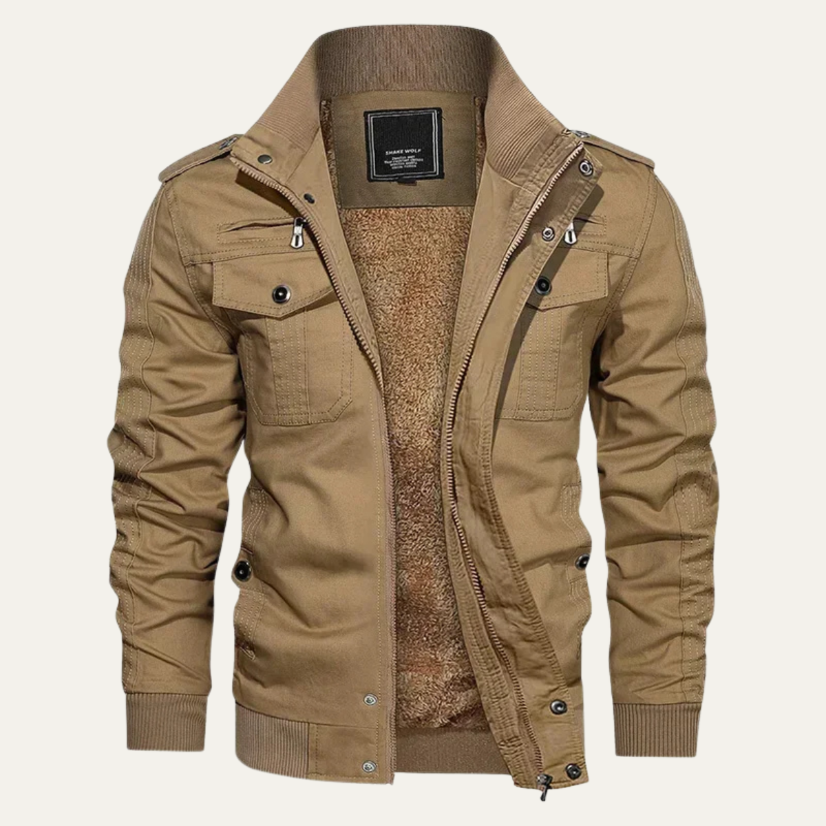 VogeLuxe | Men’s Tactical Field Style Bomber Jacket