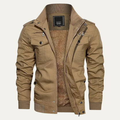 VogeLuxe | Men’s Tactical Field Style Bomber Jacket