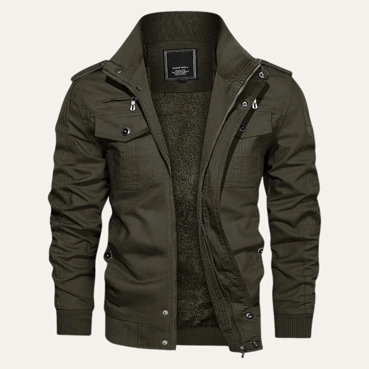 VogeLuxe | Men’s Tactical Field Style Bomber Jacket