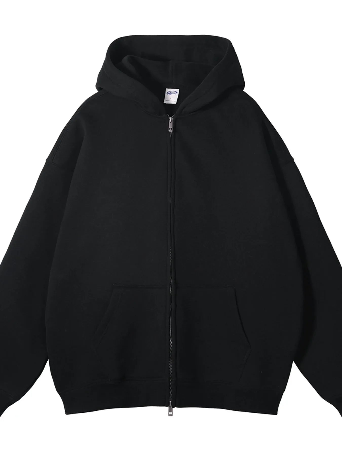 Warm Men's Zip Up Fleece Hooded Jacket