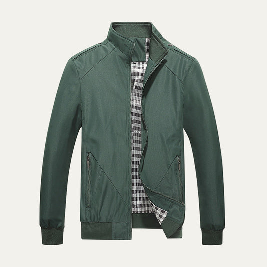 VogeLuxe | Men’s Stylish Lightweight Stand Collar Bomber Jacket