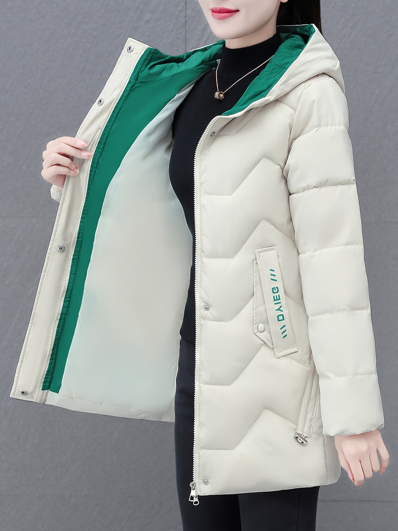 Cozy Long Puffer Jacket For Women With Hood