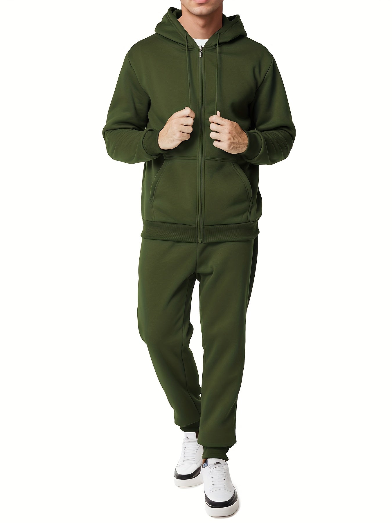 Classic Comfortable Men's Tracksuit Hoodie and Pants Set