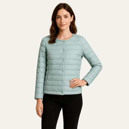 VogeLuxe | Women’s Lightweight Quilted Snap Jacket