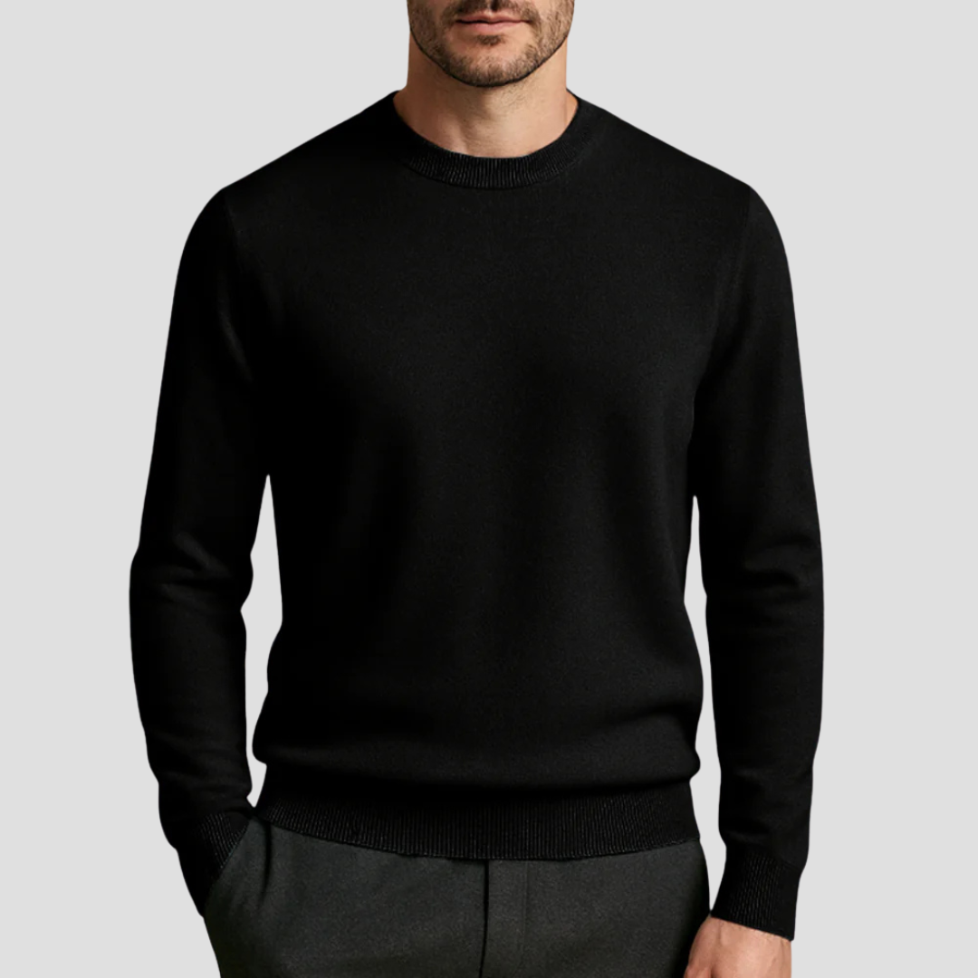 VogeLuxe | Men’s Slim Fit Long Sleeve Crewneck Sweater