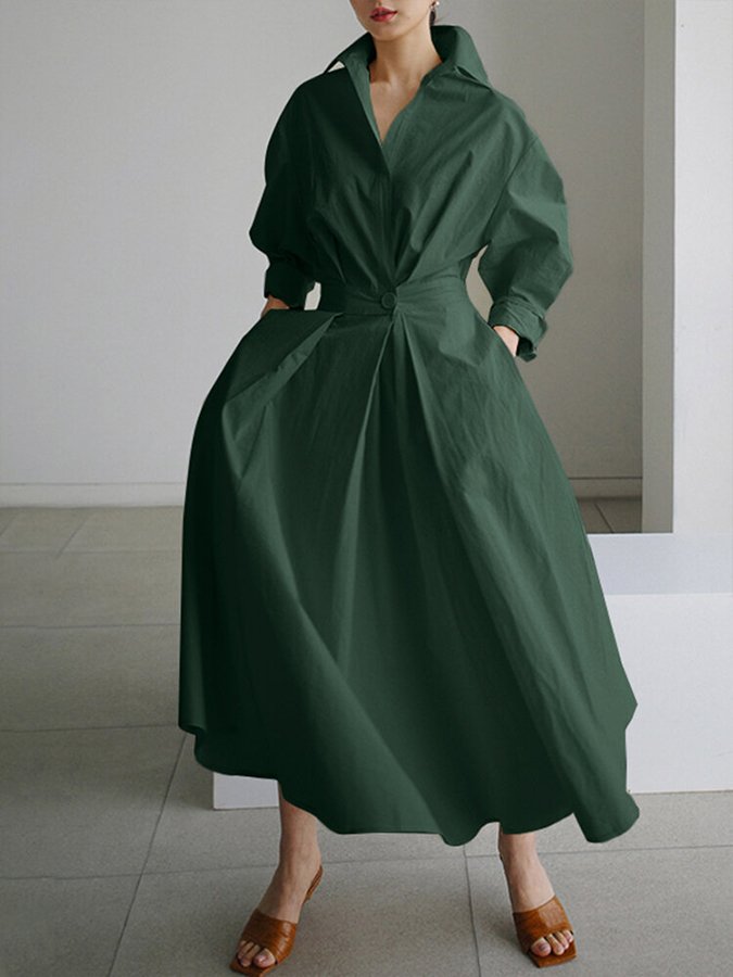 Ladies' Fall Fashionable Long Dress