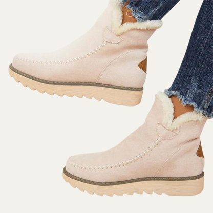 VogeLuxe | Women’s Short Winter Boots with Suede Look