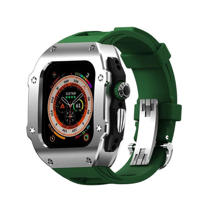 Durable Rubber Band & Steel Case for Apple Watch Ultra