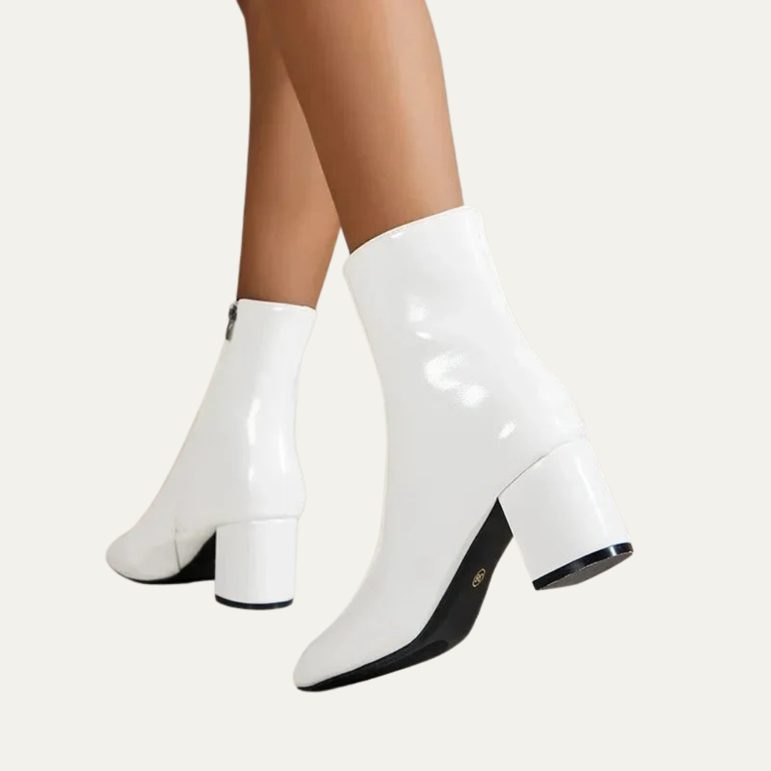 VogeLuxe | Women’s Patent Leather Ankle Boots