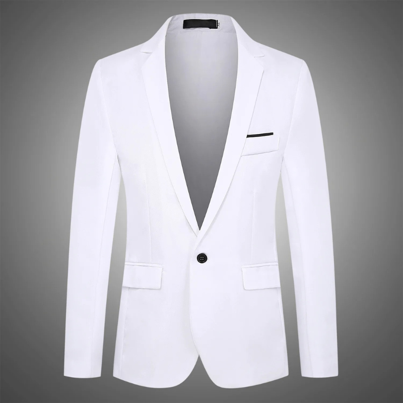Men's Classic Tailored One Button Jacket