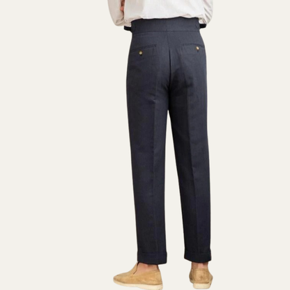 VogeLuxe | Men’s High-Waist Pleated Summer Chinos