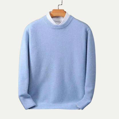 VogeLuxe | Men’s Fine Knit Crewneck Sweater