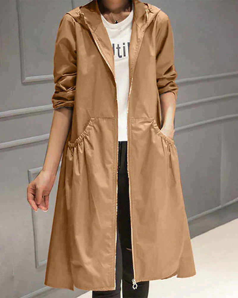Slim Fit Women's Waterproof Hoodie Jacket