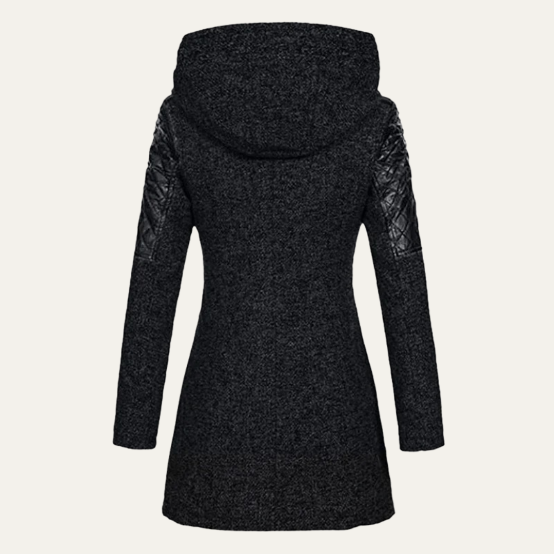 VogeLuxe | Women’s Mid Length Asymmetrical Zip Winter Coat