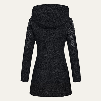 VogeLuxe | Women’s Mid Length Asymmetrical Zip Winter Coat