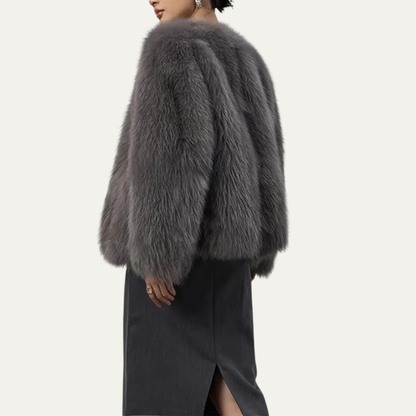 VogeLuxe | Women’s Cropped Fur Jacket