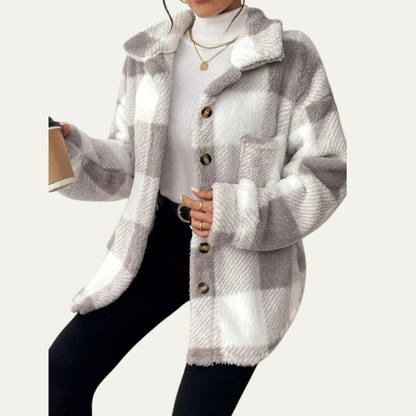 VogeLuxe | Women’s Oversized Plaid Shacket