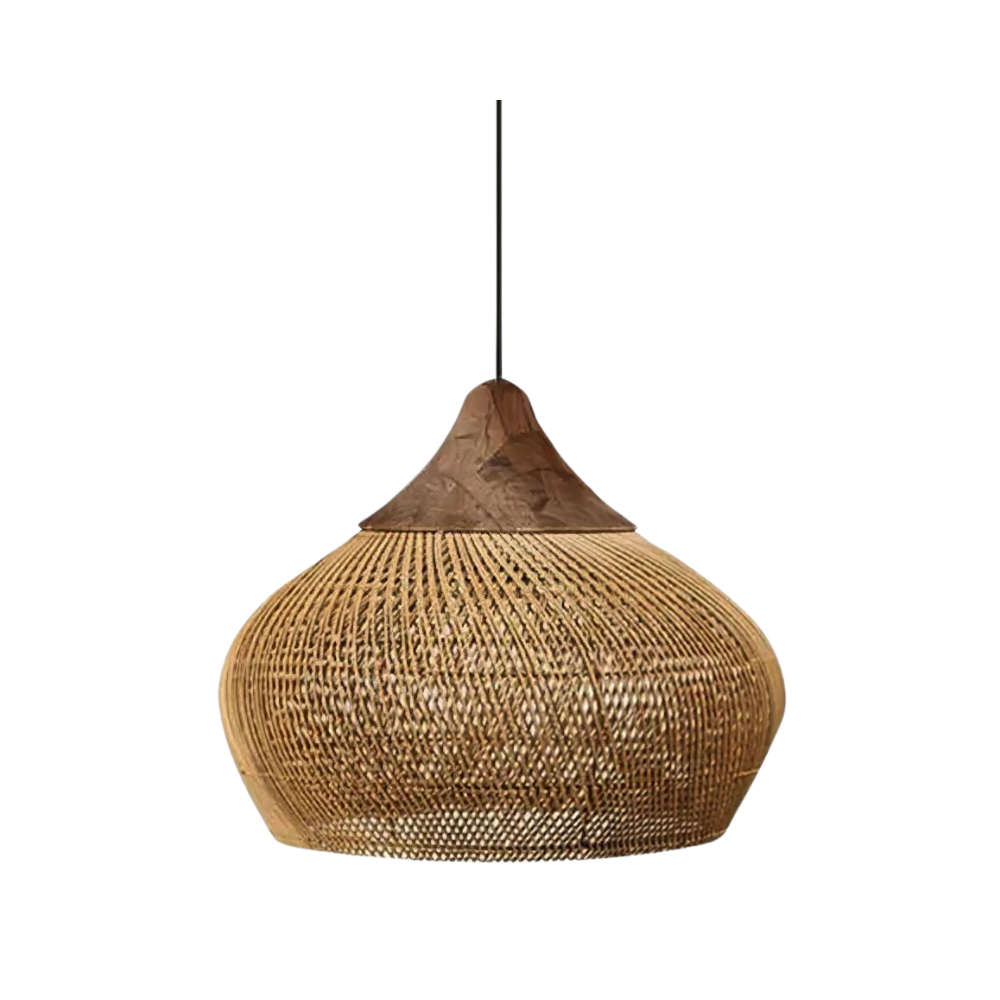 Natural Woven Rattan Pendant Ceiling Light