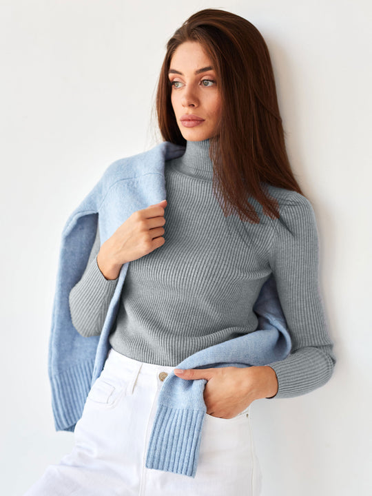 Women's Warm Crew Neck Knit Sweater