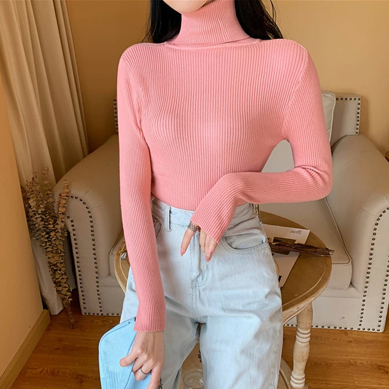 Cozy Fit Women's Winter Turtleneck Jumper Sweater