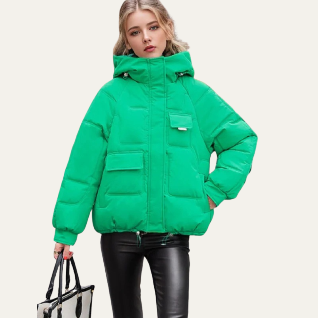 VogeLuxe | Women’s Utility Cropped Puffer Jacket